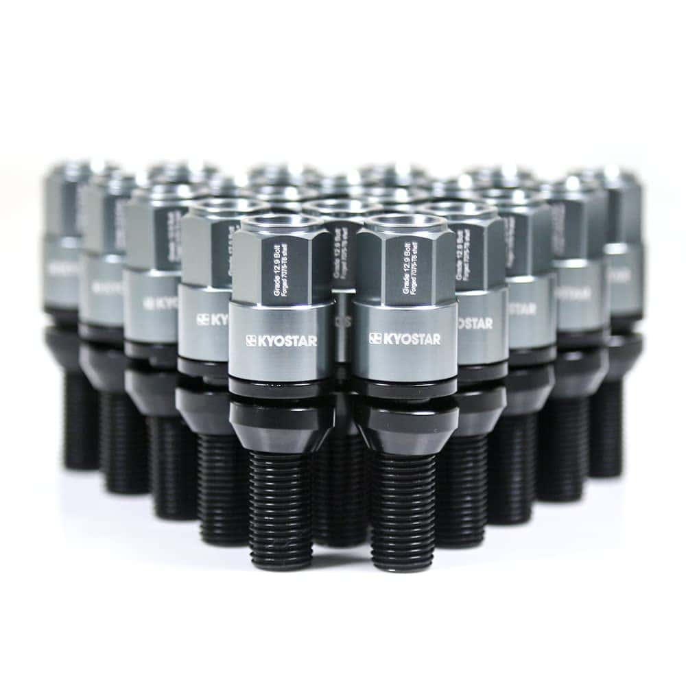 Perno de rueda cónica de aluminio de extremo cerrado para