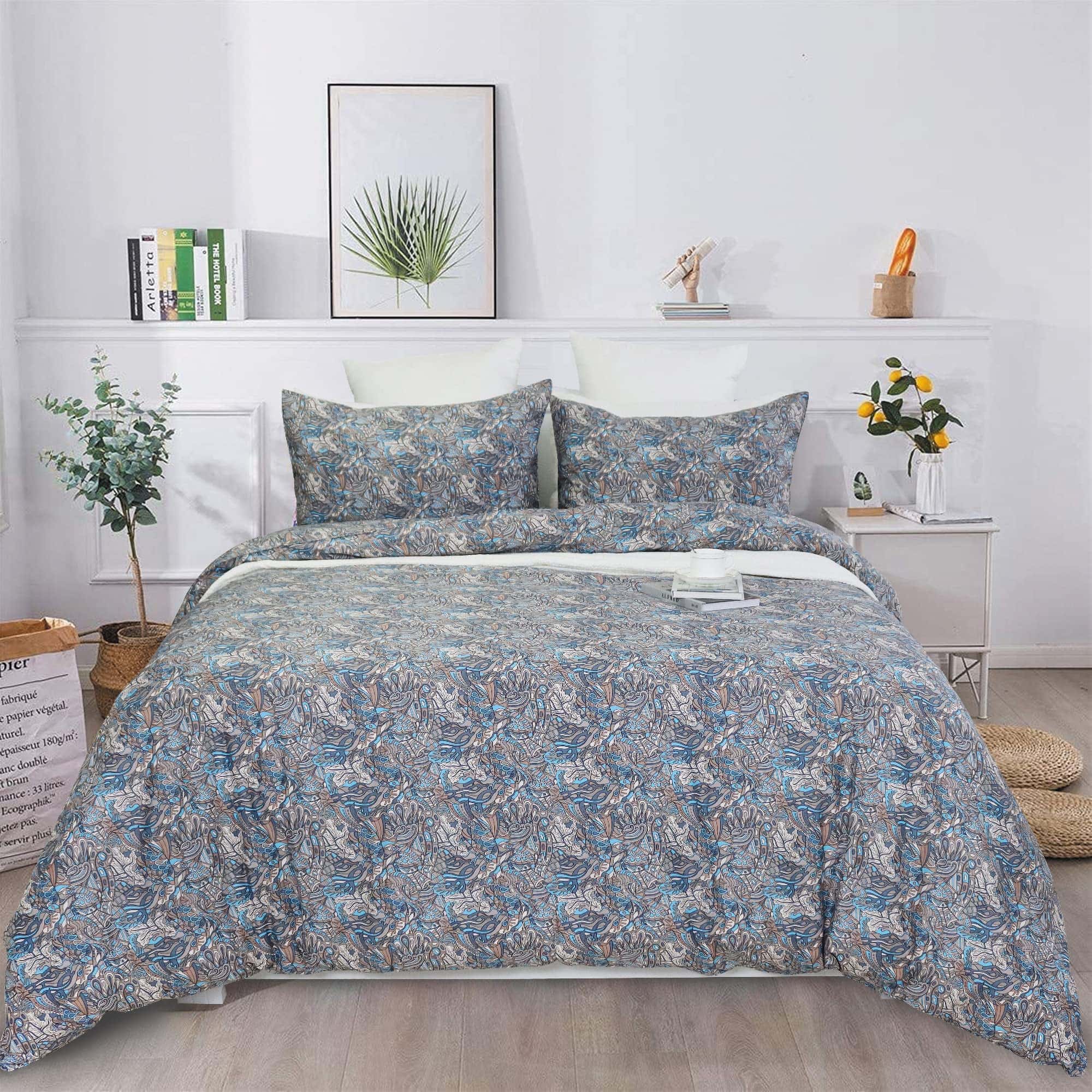 Set de Funda de Edredón Vintage 100% Algodón Shabby Flower - Imagen 9