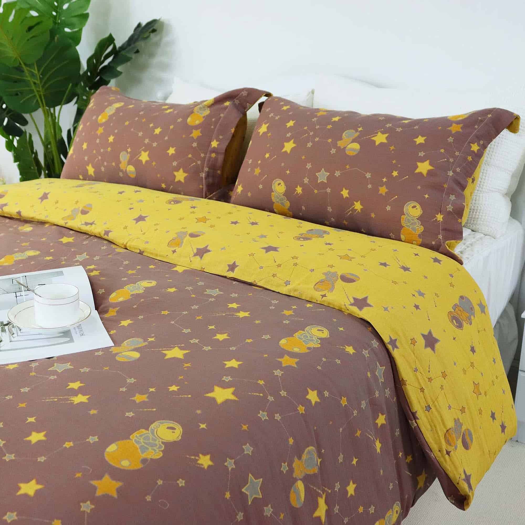 Juego de Ropa de Cama Softta Vintage Space Constellation