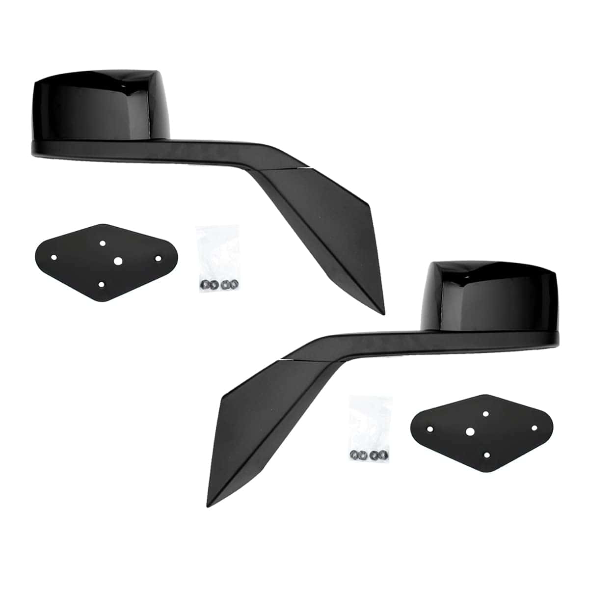 Conjunto de 2 Espejos de Capó Negro Yuanone para Volvo VNL
