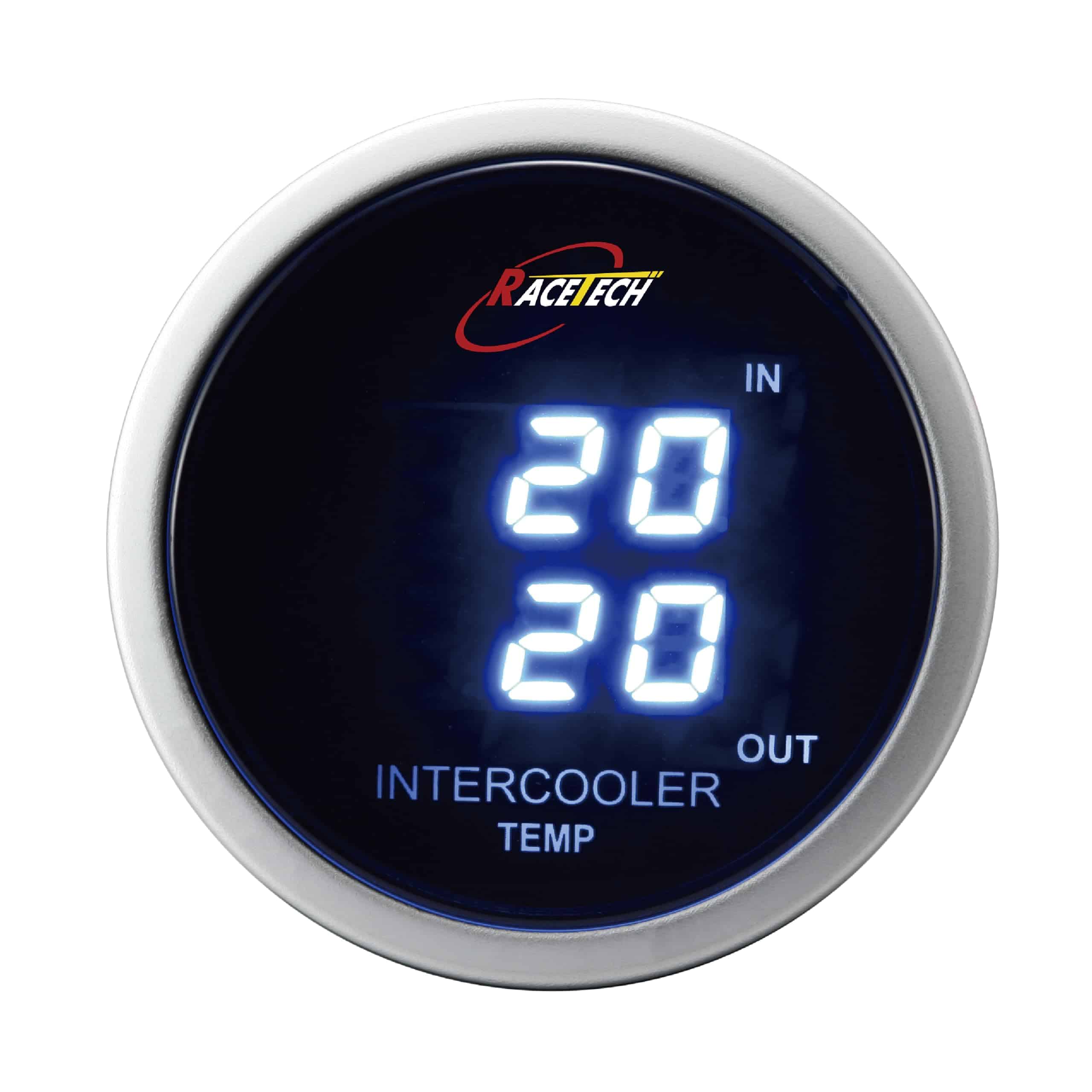 Medidor digital de 52mm 2-1/16" RACETECH - Pantalla de 7