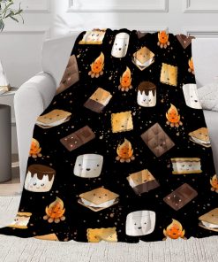Manta de S'Mores Linda | Manta de Malvavisco Ultra Suave