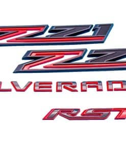 Conjunto de 4 Piezas de Emblema de Letras Silverado RST más