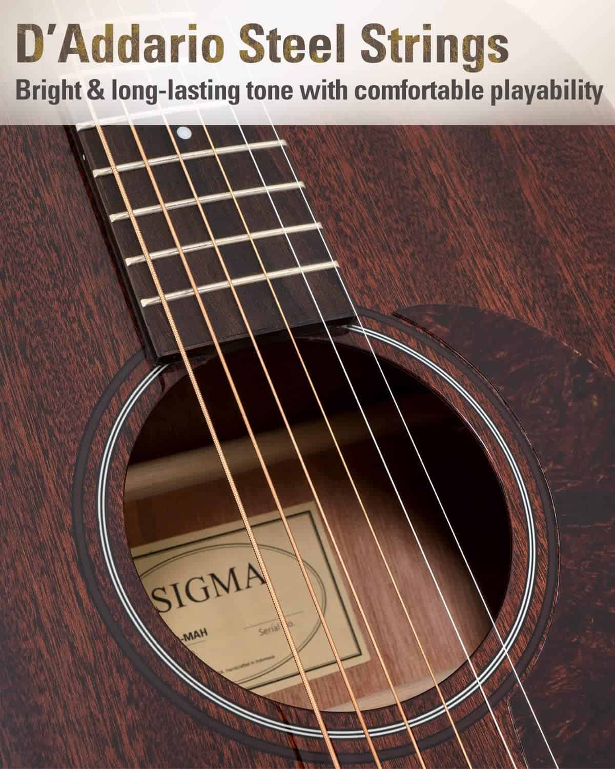 Guitarra Acústica SIGMA 41�, Dreadnought, Tamaño Completo - Imagen 4