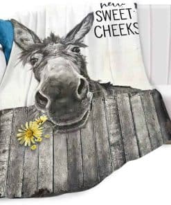 Manta de Lanzamiento Burrito de Burro Animal Lindo para