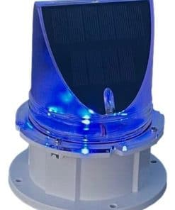 Luz de Advertencia Solar para Muelle 360 grados - -Azul