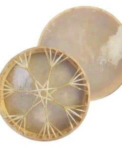 Tambor Nativo Americano Shamánico de Piel de Vaca/Búfalo