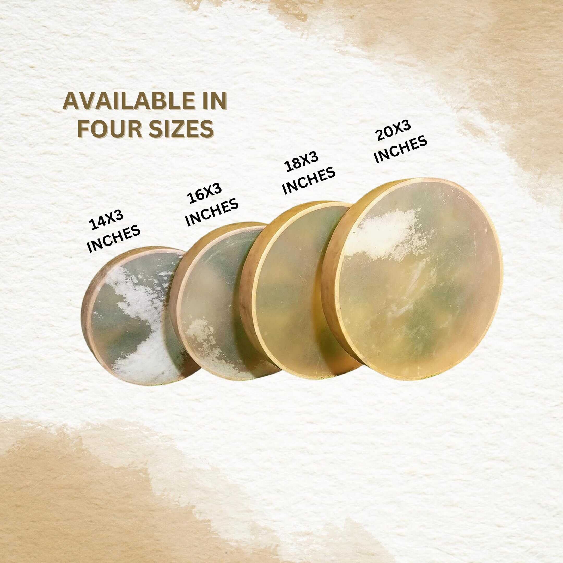 Tambor Nativo Americano Shamánico de Piel de Vaca/Búfalo - Imagen 5