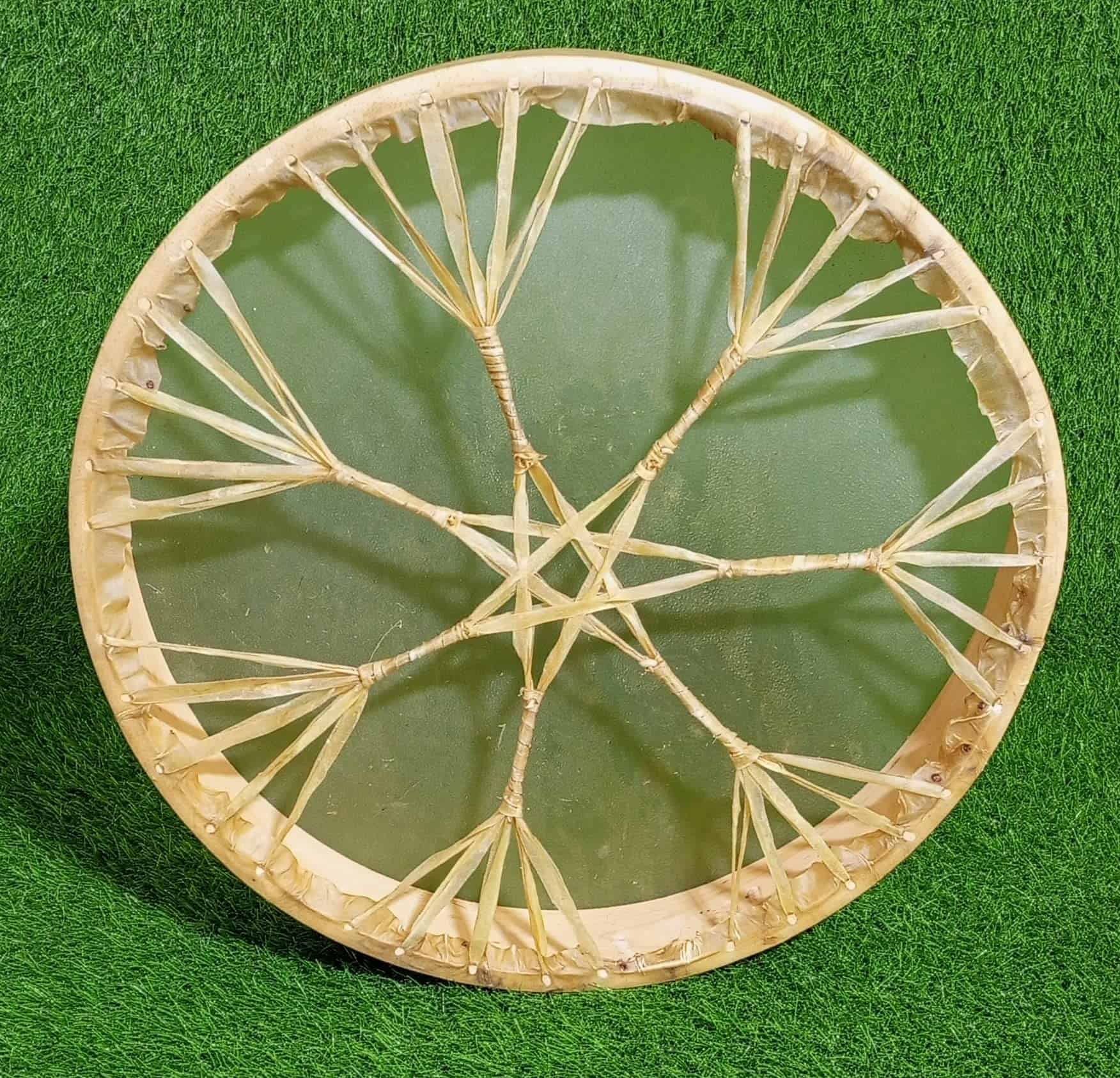 Tambor Nativo Americano Shamánico de Piel de Vaca/Búfalo - Imagen 8