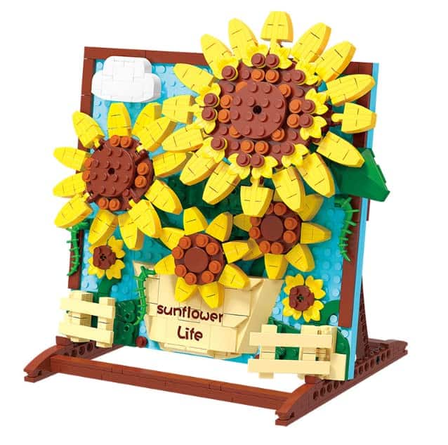 Kit de Construcción de Ramo de Girasol RLGWZQI 1277pcs