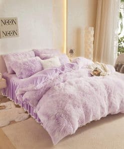 Set de edredón de estampado tie dye para cama queen,