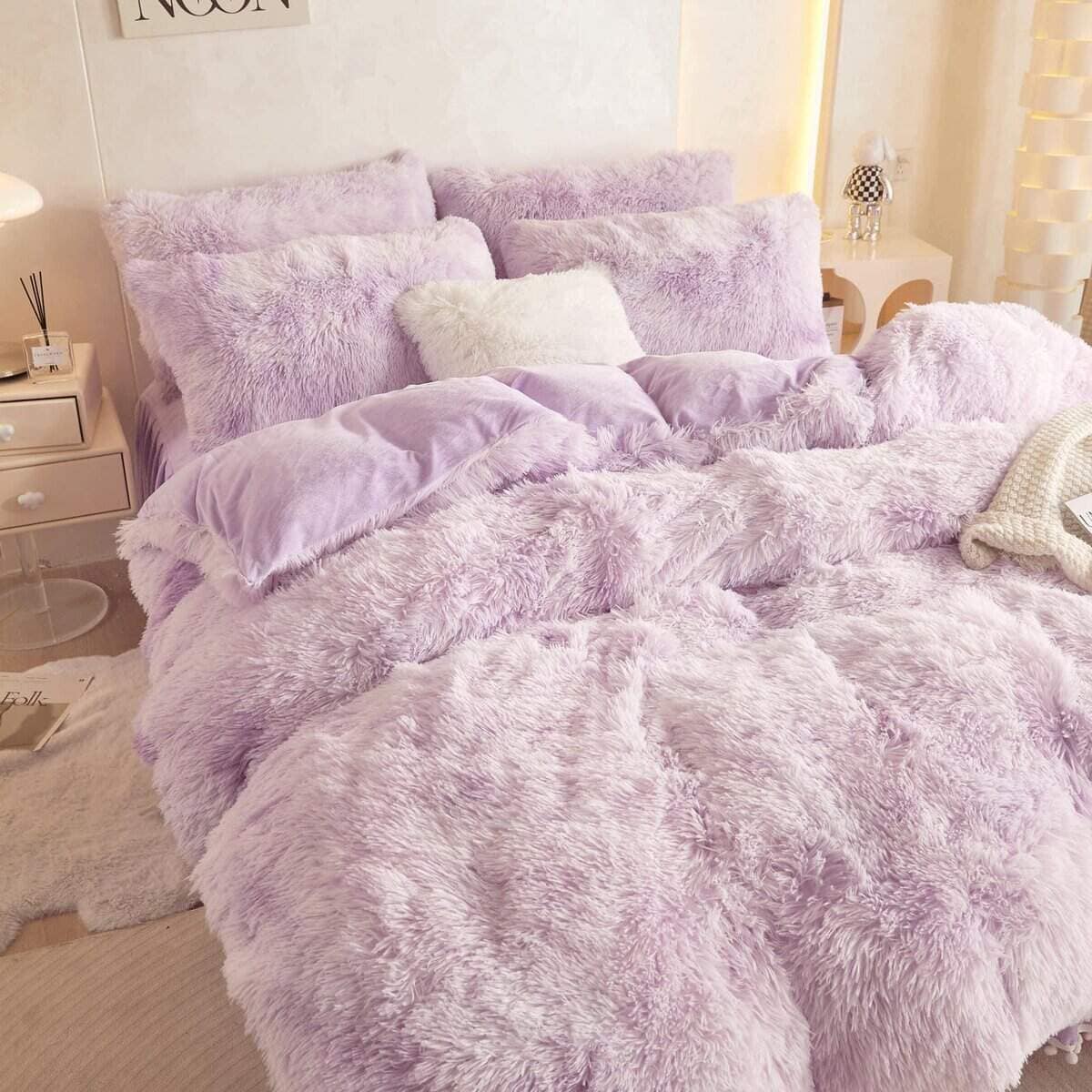 Set de edredón de estampado tie dye para cama queen, - Imagen 4