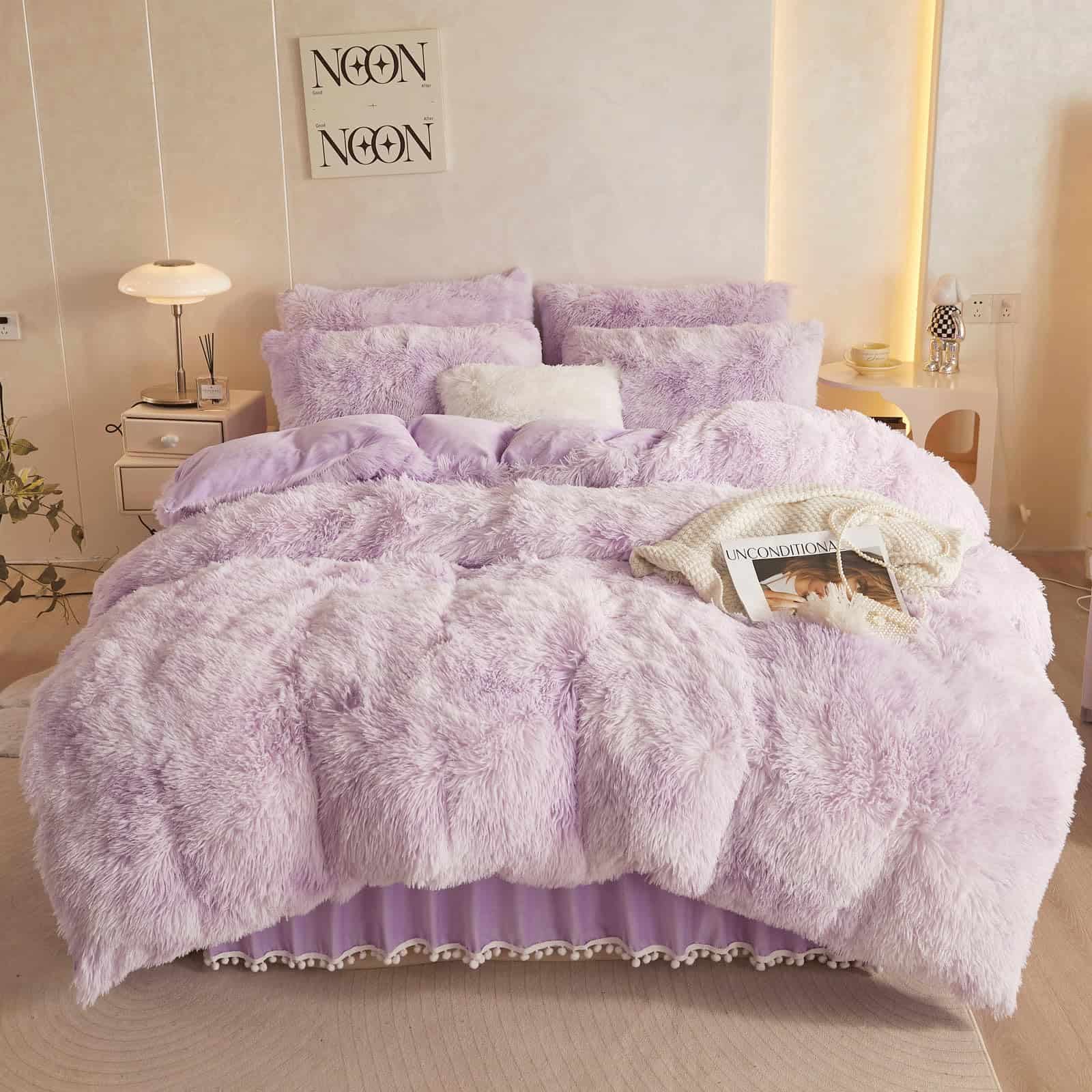 Set de edredón de estampado tie dye para cama queen, - Imagen 3