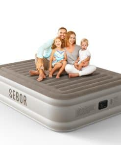 Colchón de Aire Sebor Luxury Queen con Bomba Incorporada,