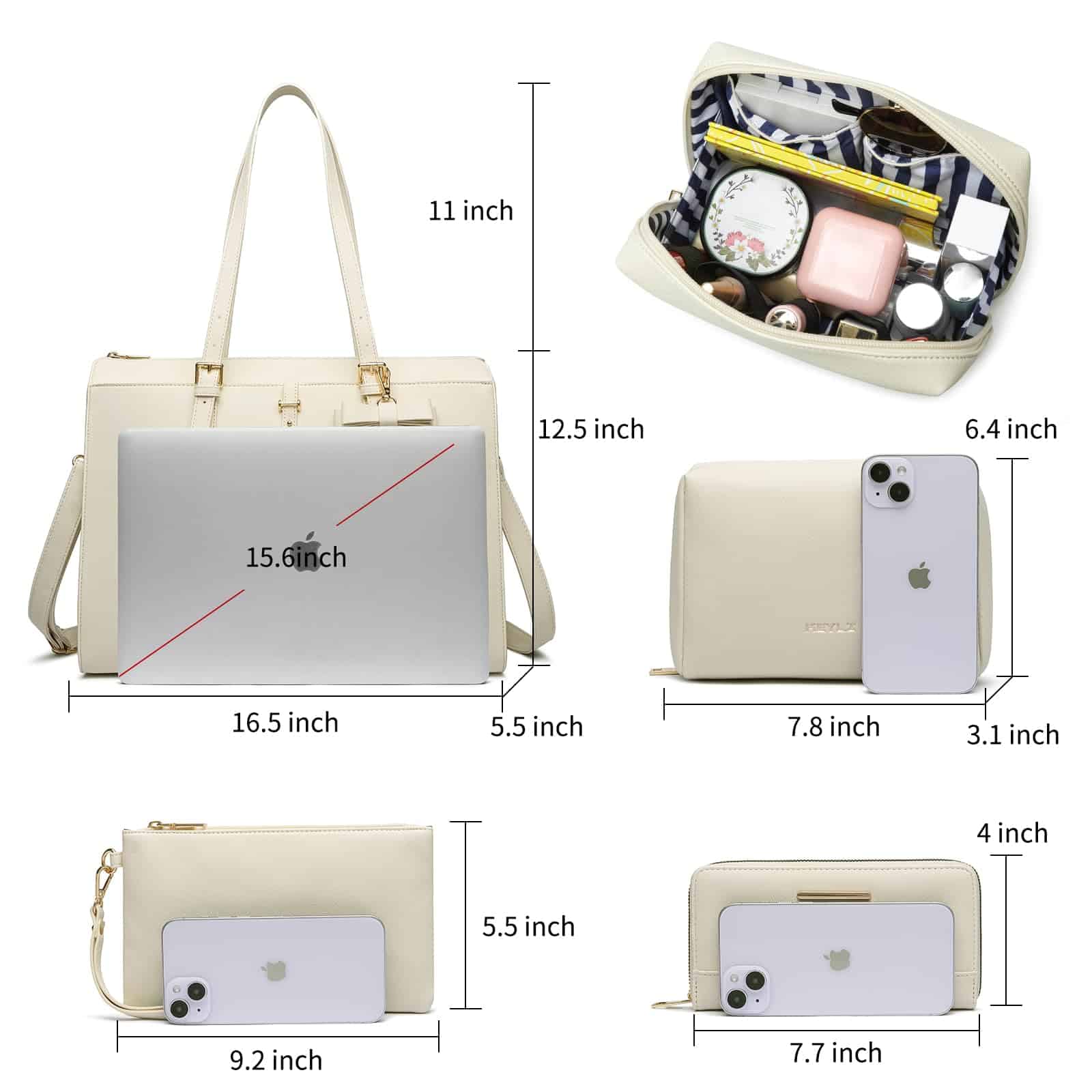 Bolso Tote para Laptop Keyli para Mujer Regalos de Navidad - Imagen 4