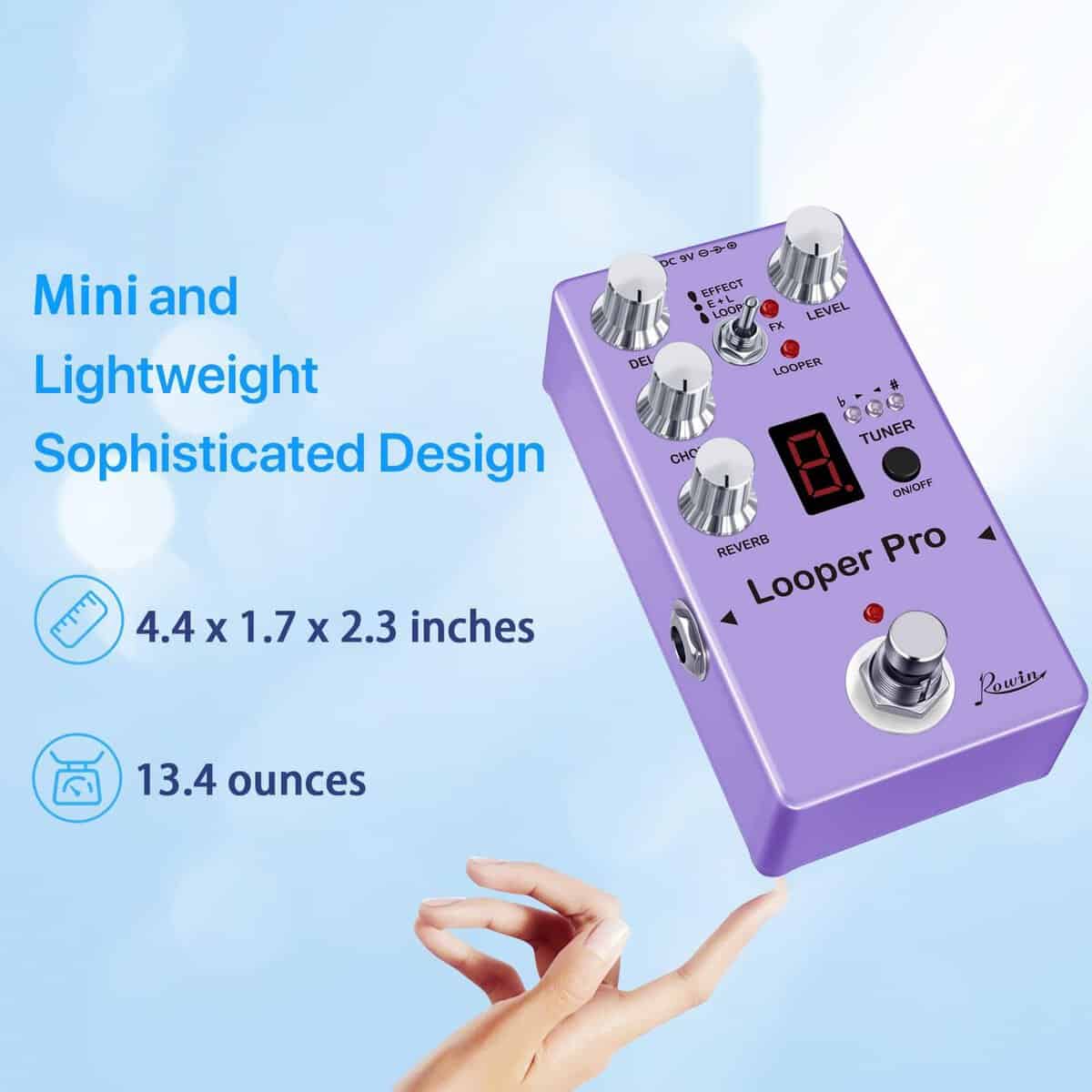 Pedal de Efectos Multi-Looper Pro para Guitarra Rowin RE-05 - Imagen 6