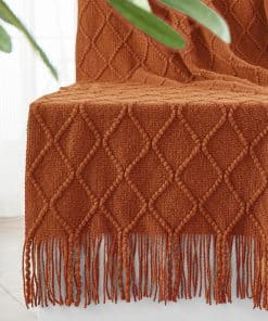 Mantas de Punto Tejidas para Sofá y Cama, Suave y Acogedora