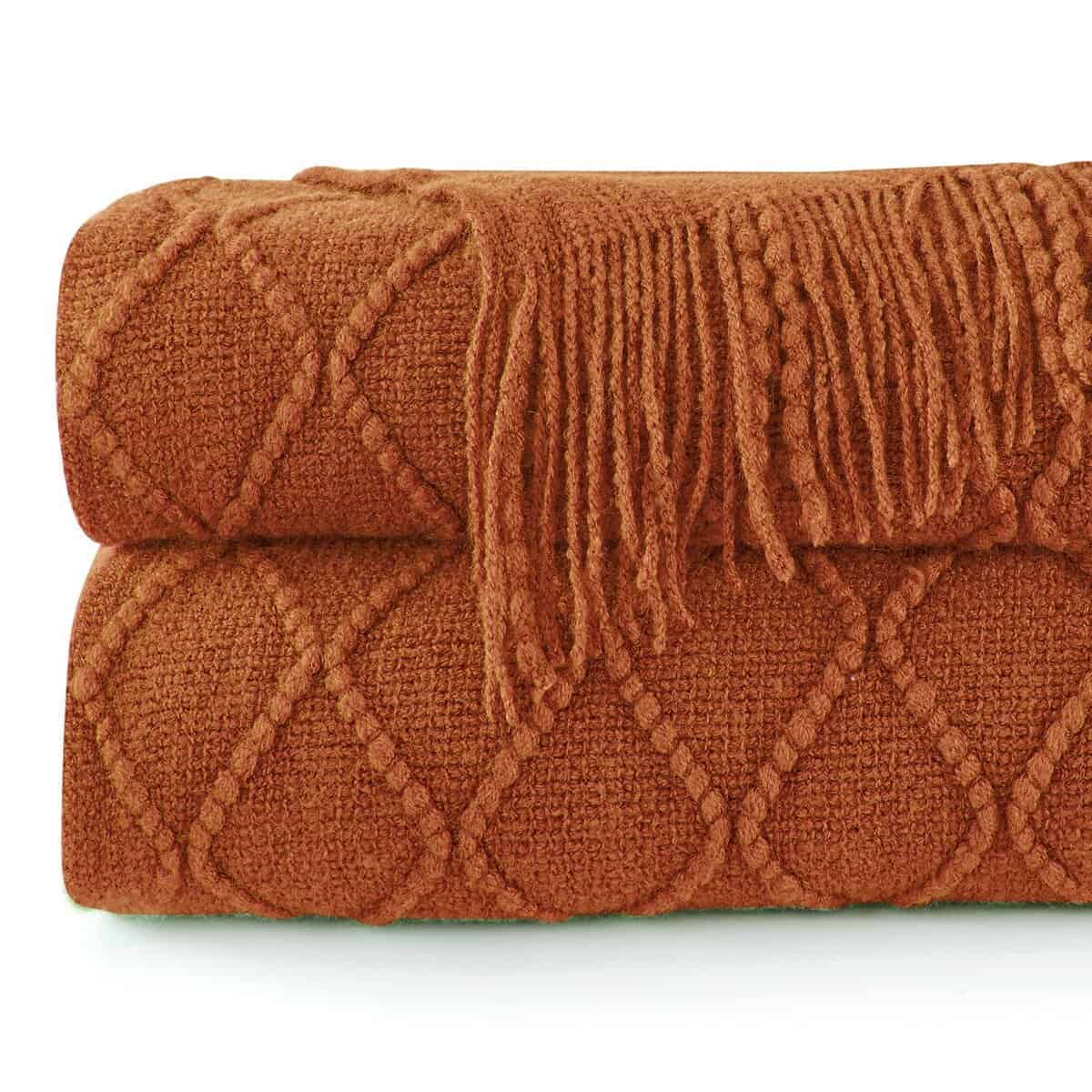 Mantas de Punto Tejidas para Sofá y Cama, Suave y Acogedora - Imagen 8