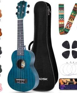 Ukulele AODSK para Principiantes, Kit de -Azul