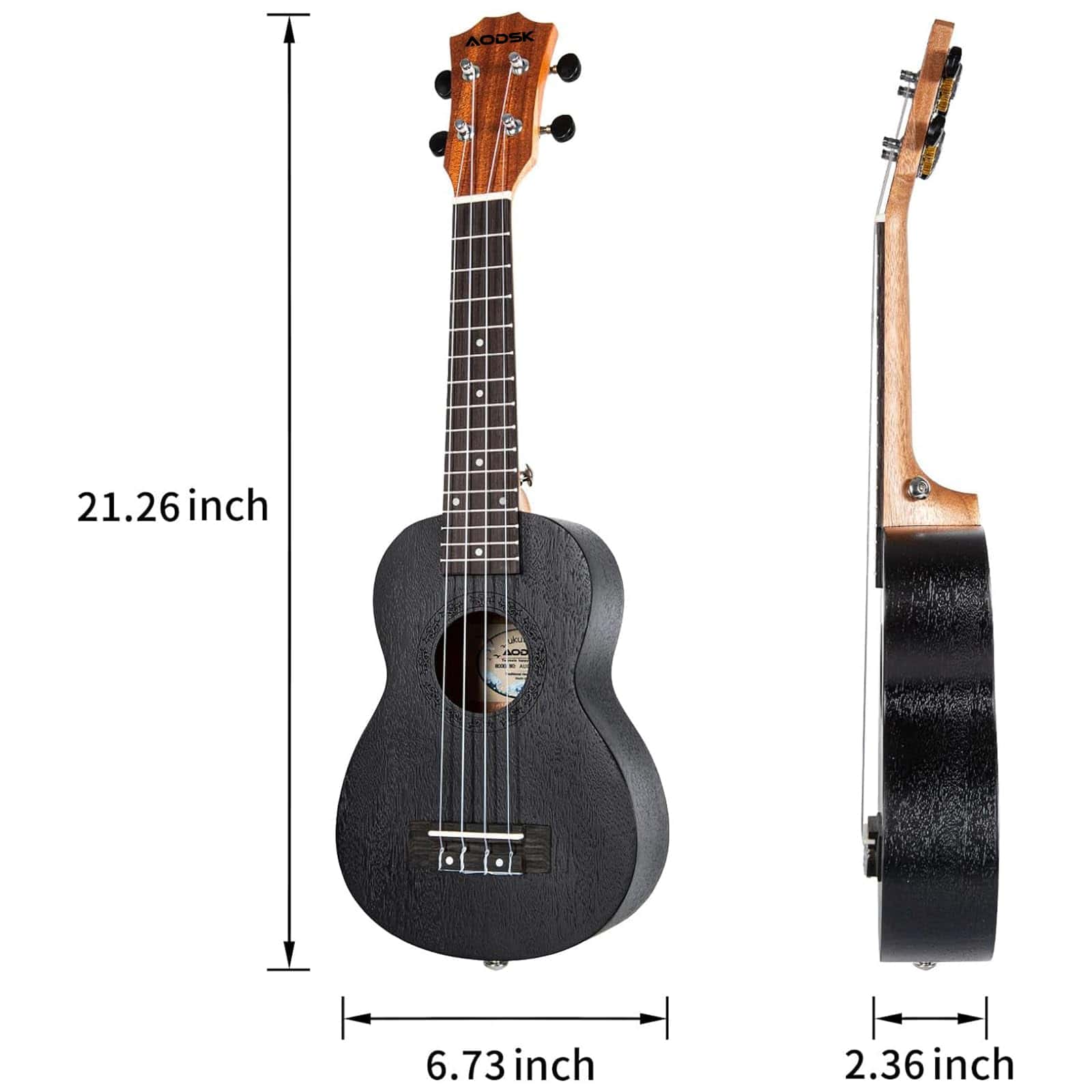 Ukulele AODSK para Principiantes, Kit de Inicio con Funda, - Imagen 5