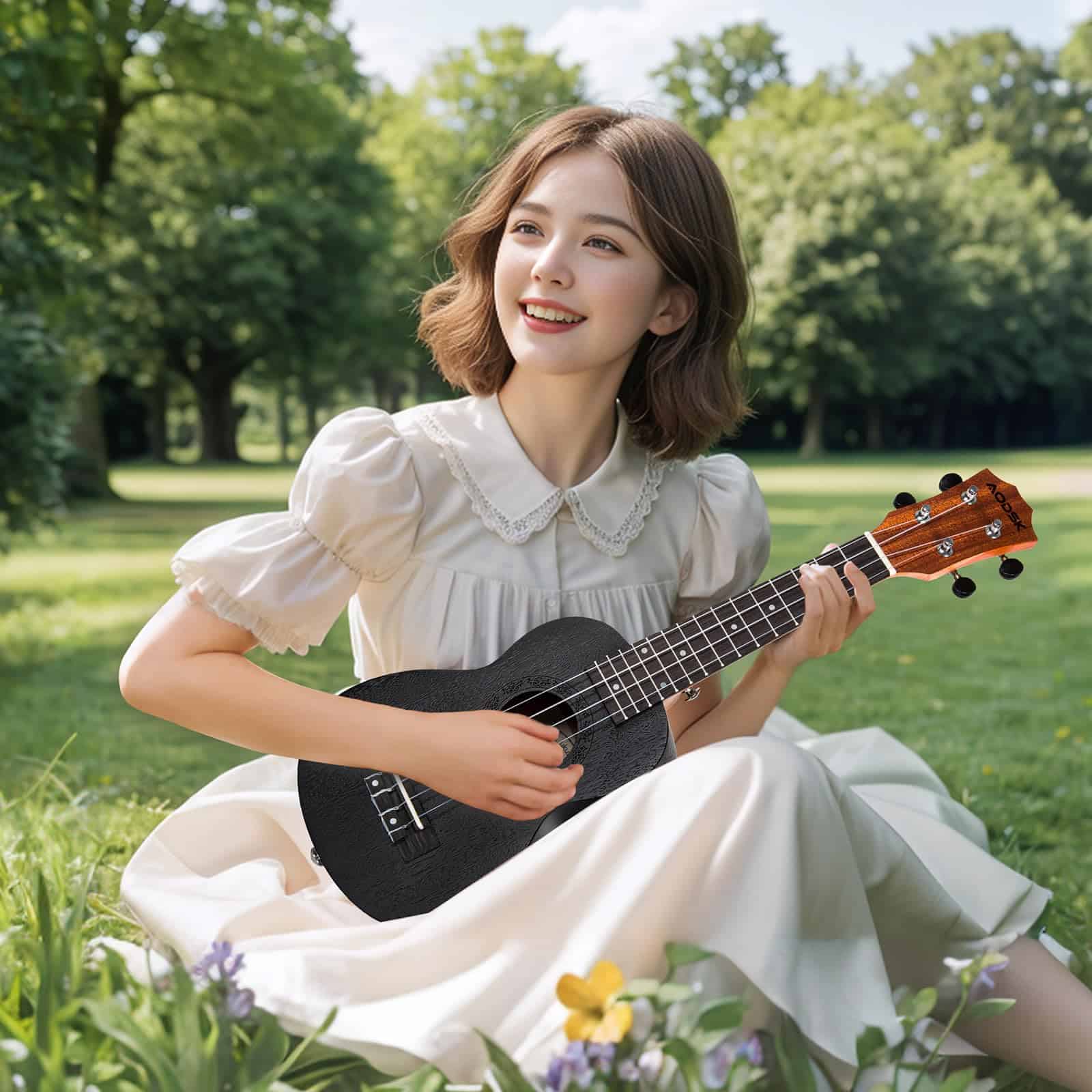 Ukulele AODSK para Principiantes, Kit de Inicio con Funda, - Imagen 7