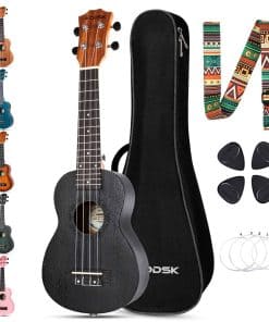 Ukulele AODSK para Principiantes, Kit de Inicio con Funda,