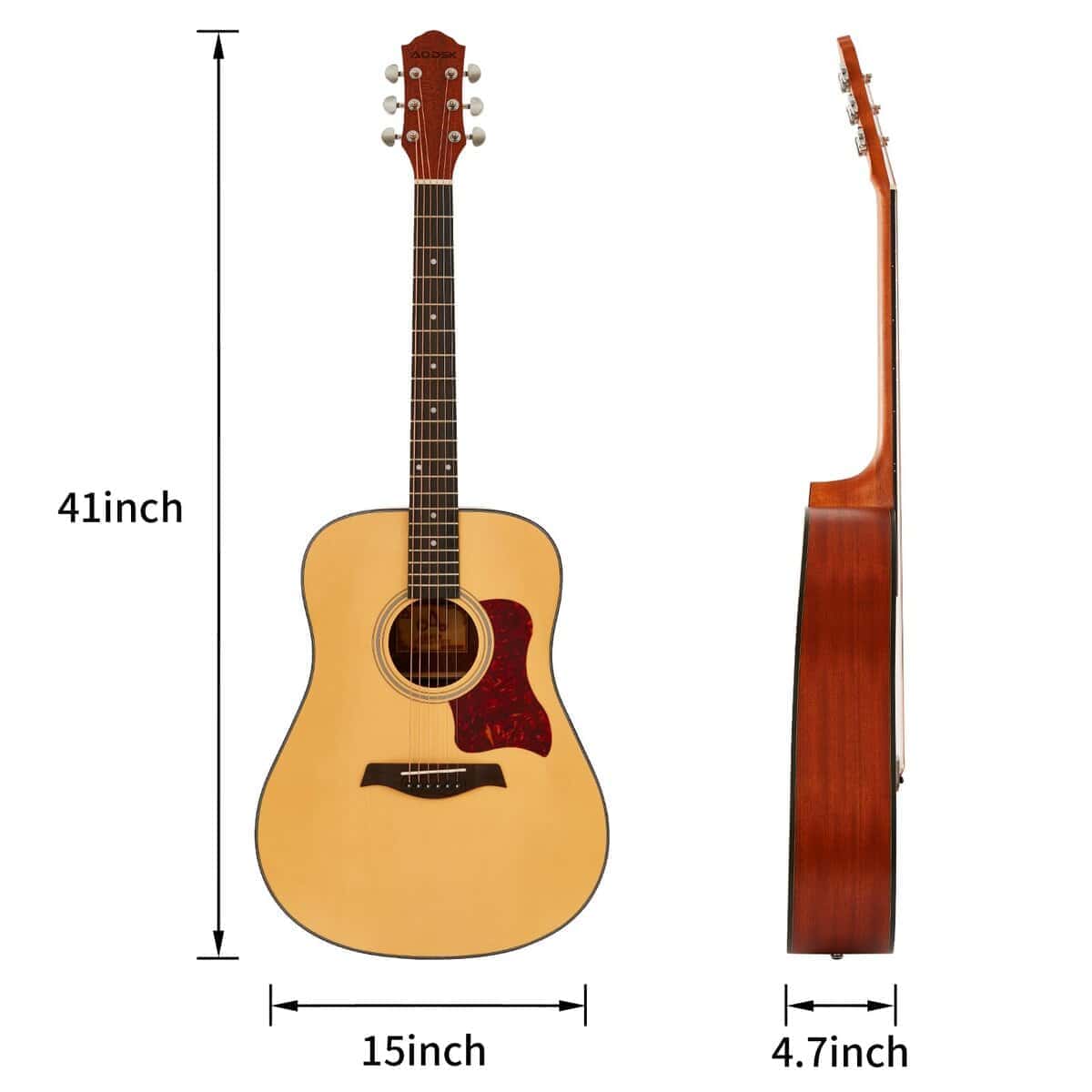 Kit de Guitarra Acústica para Principiantes 41 Pulgadas - Imagen 3