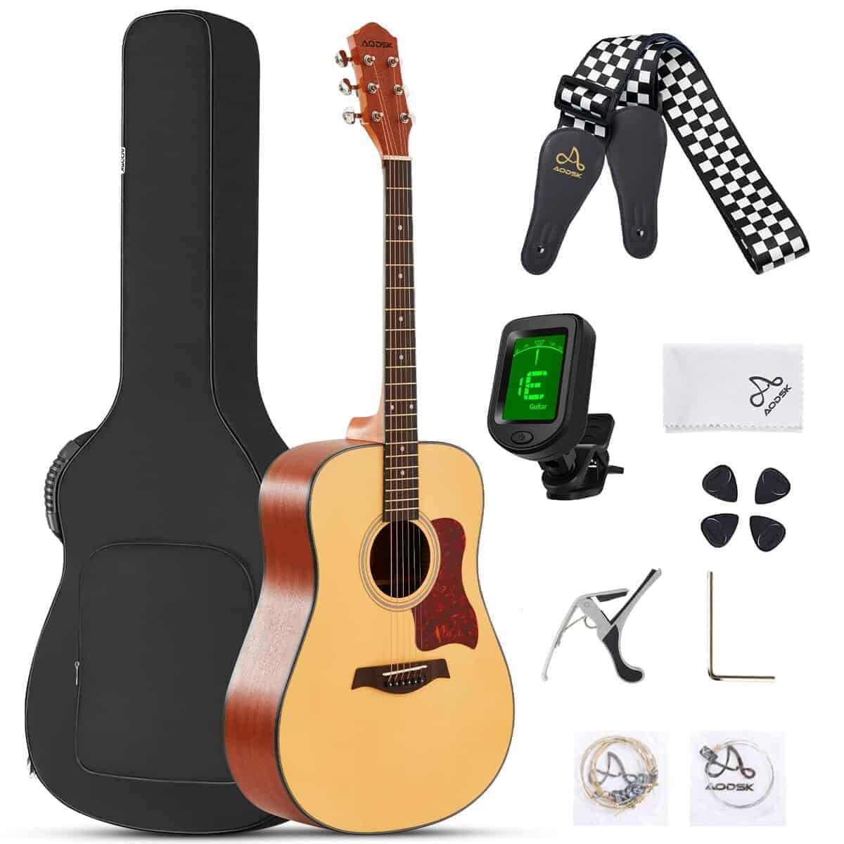 Kit de Guitarra Acústica para Principiantes 41 Pulgadas