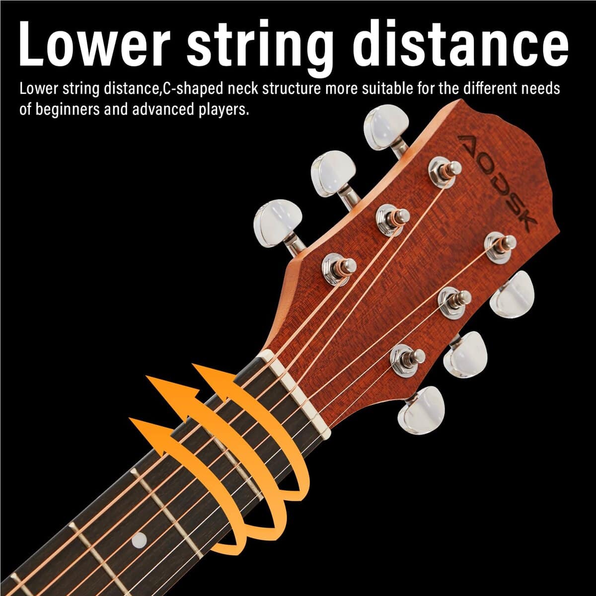 Kit de Guitarra Acústica para Principiantes 41 Pulgadas - Imagen 7