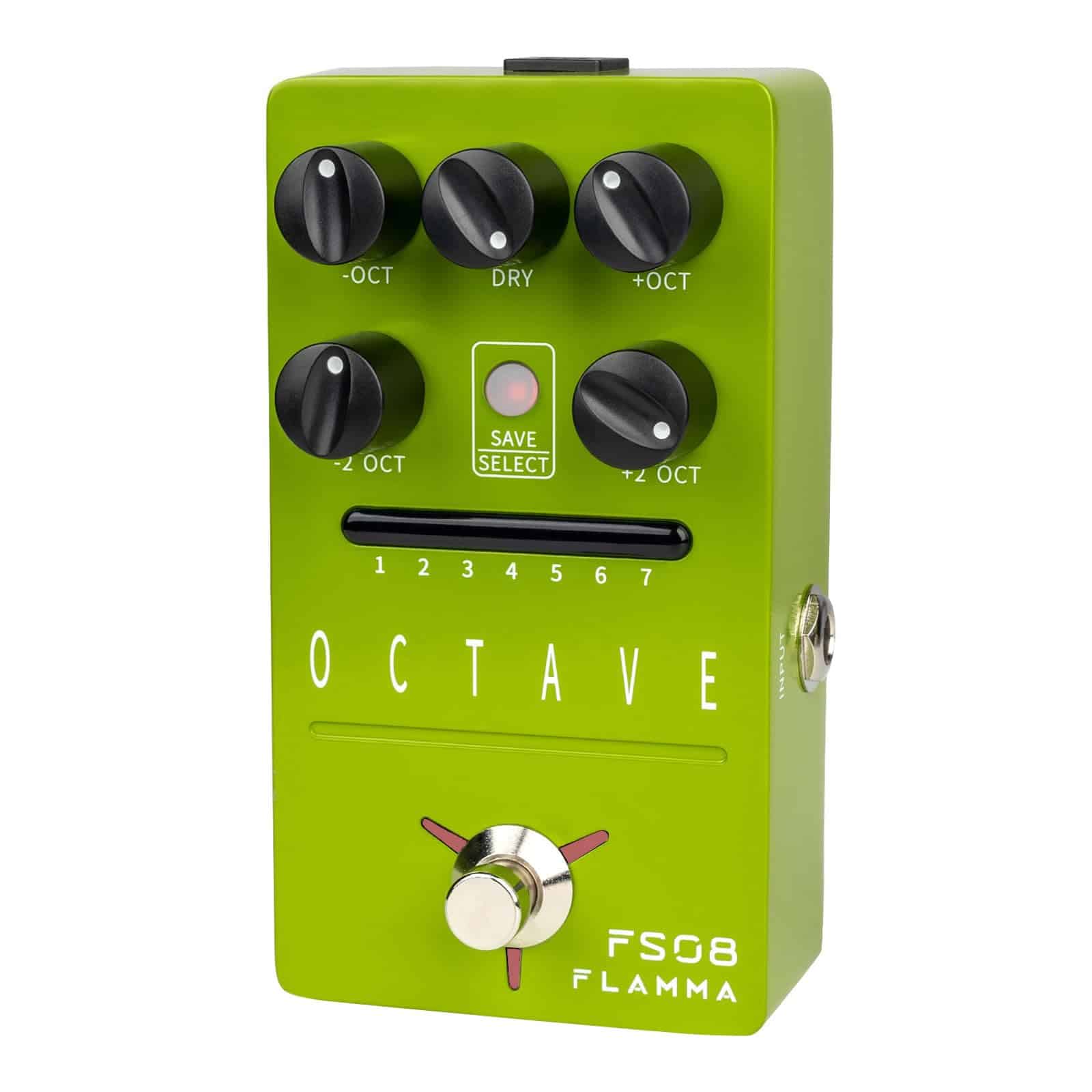 Pedal de octava para guitarra eléctrica FLAMMA FS08 con