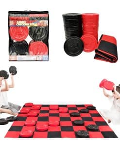 Set de Damas Gigante GRIP KIDS con Bolsa de Almacenamiento