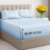 Juego de sábanas extra profundas para cama -Azul Cielo