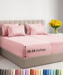 Juego de sábanas extragruesas split king - 7 piezas sábanas