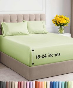 Juego de sábanas gemelas extra profundas - Juego de 4