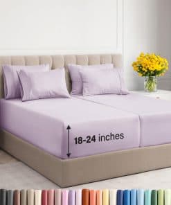 Juego de sábanas extraprofundas tamaño Split King - 7