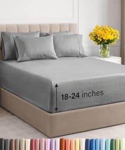 Juego de Sábanas Extra Profundas Cal King - 6 Piezas de