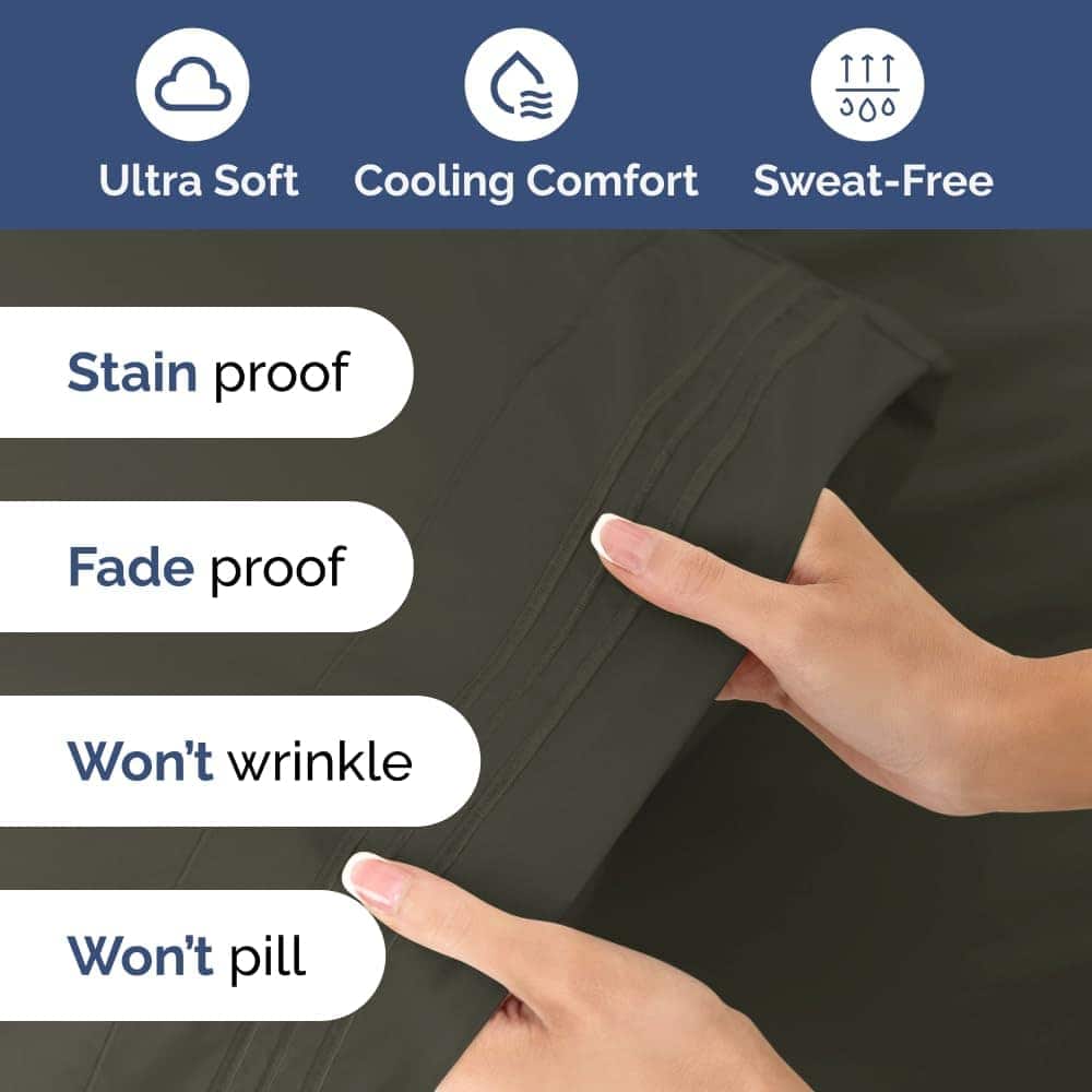 Juego de sábanas cal king extra profundo - 6 piezas sábanas - Imagen 5