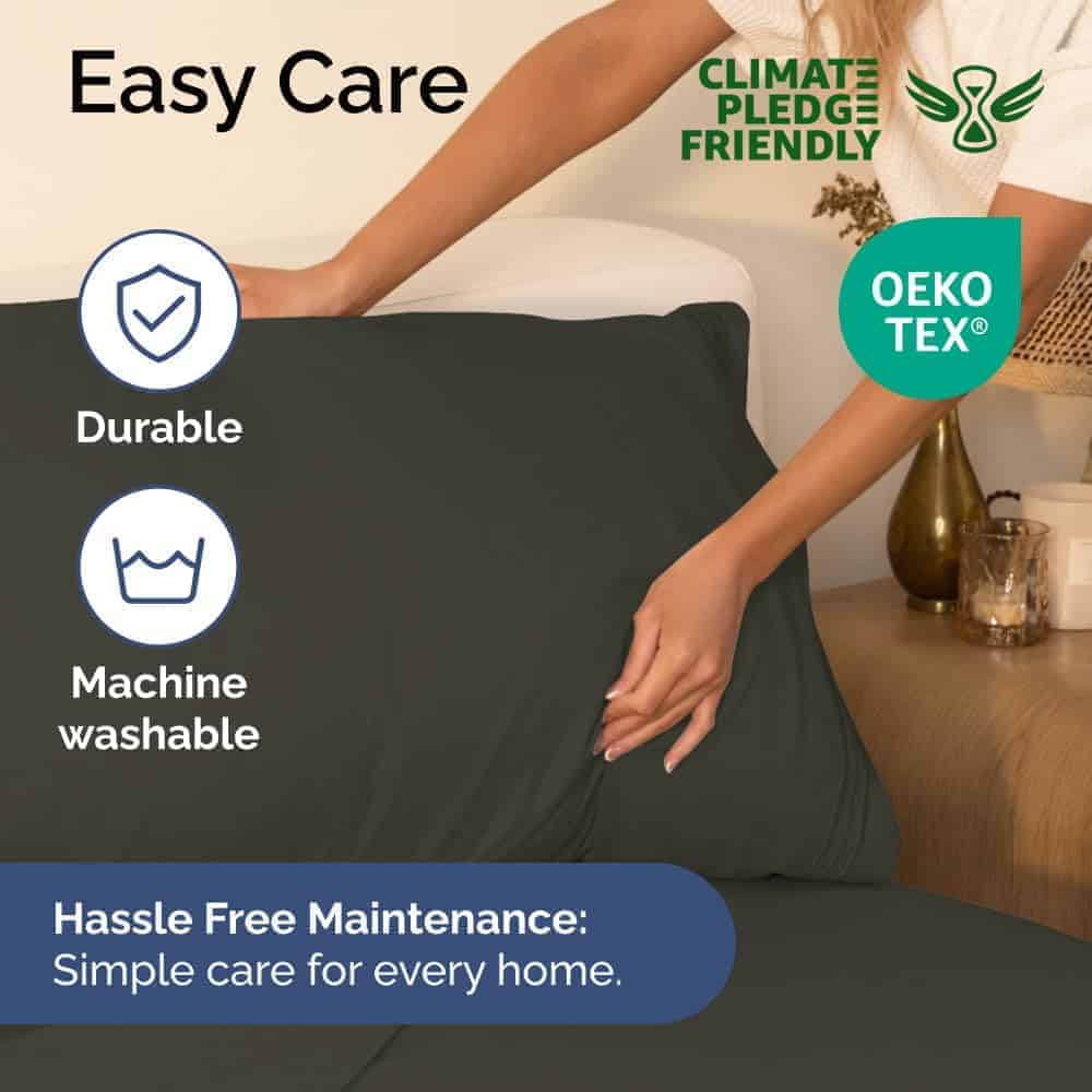 Juego de sábanas cal king extra profundo - 6 piezas sábanas - Imagen 6