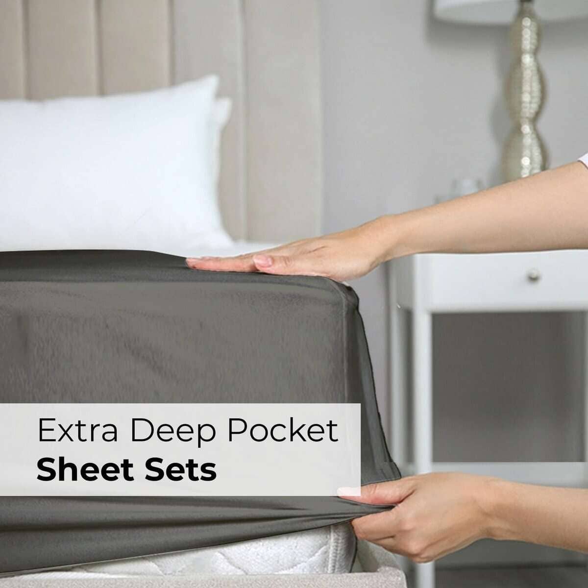 Juego de sábanas cal king extra profundo - 6 piezas sábanas - Imagen 10