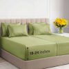 Juego de sábanas extra profundo Twin -Verde oliva claro