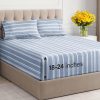 Juego de sábanas extra profundas para cama -Azul