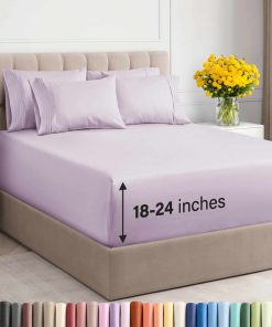 Juego de sábanas extra profunda Cal King - 6 piezas sábanas