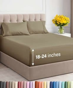 Juego de sábanas extra profundo Twin XL - Set de 4 piezas