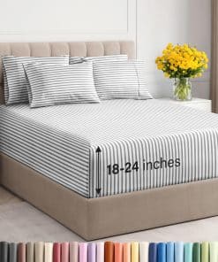 Juego de sábanas Cal King Extra Profundas - -Gris