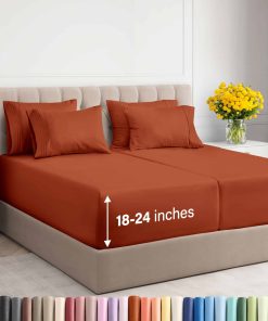 Juego de sábanas King Split extra profundo - 7 piezas