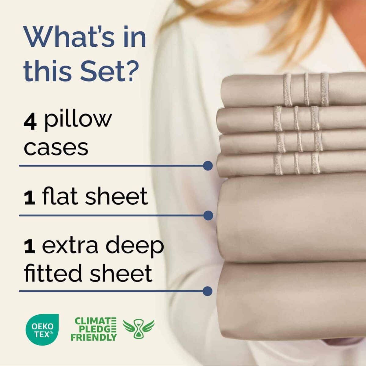 Juego de sábanas Queen Extra Profundas - 6 Piezas de - Imagen 3