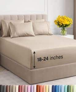 Juego de sábanas Queen Extra Profundas - 6 Piezas de