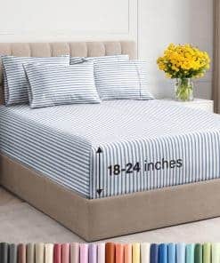 Juego de Sábanas Cal King Extra Profundo - 6 Piezas