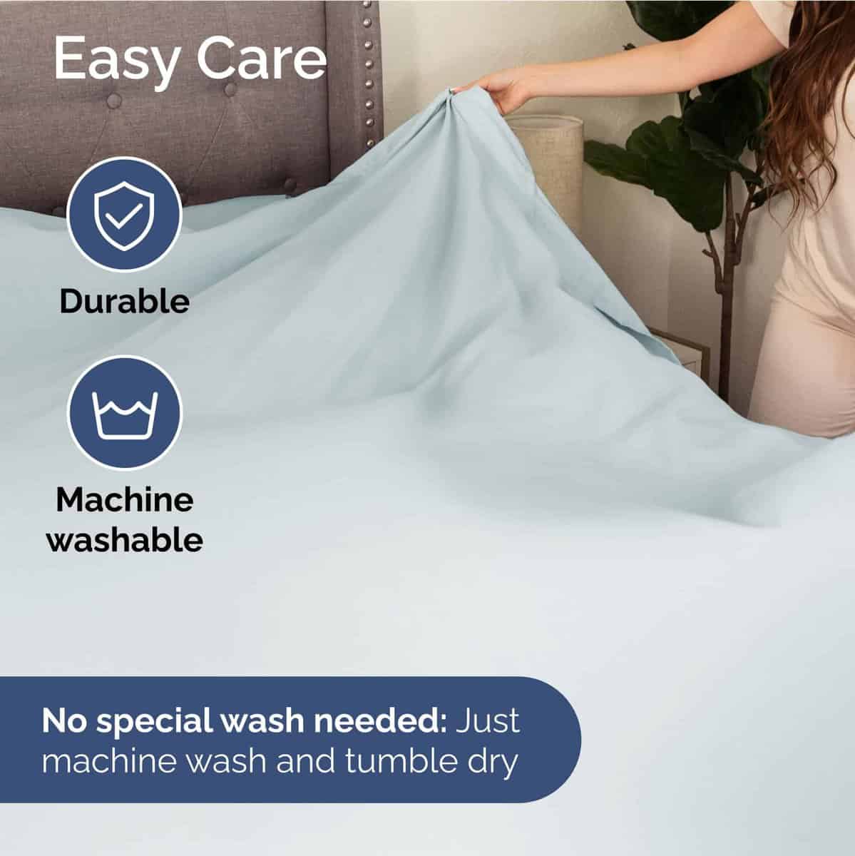 Juego de sábanas extra profundo para cama Twin XL - Juego - Imagen 8