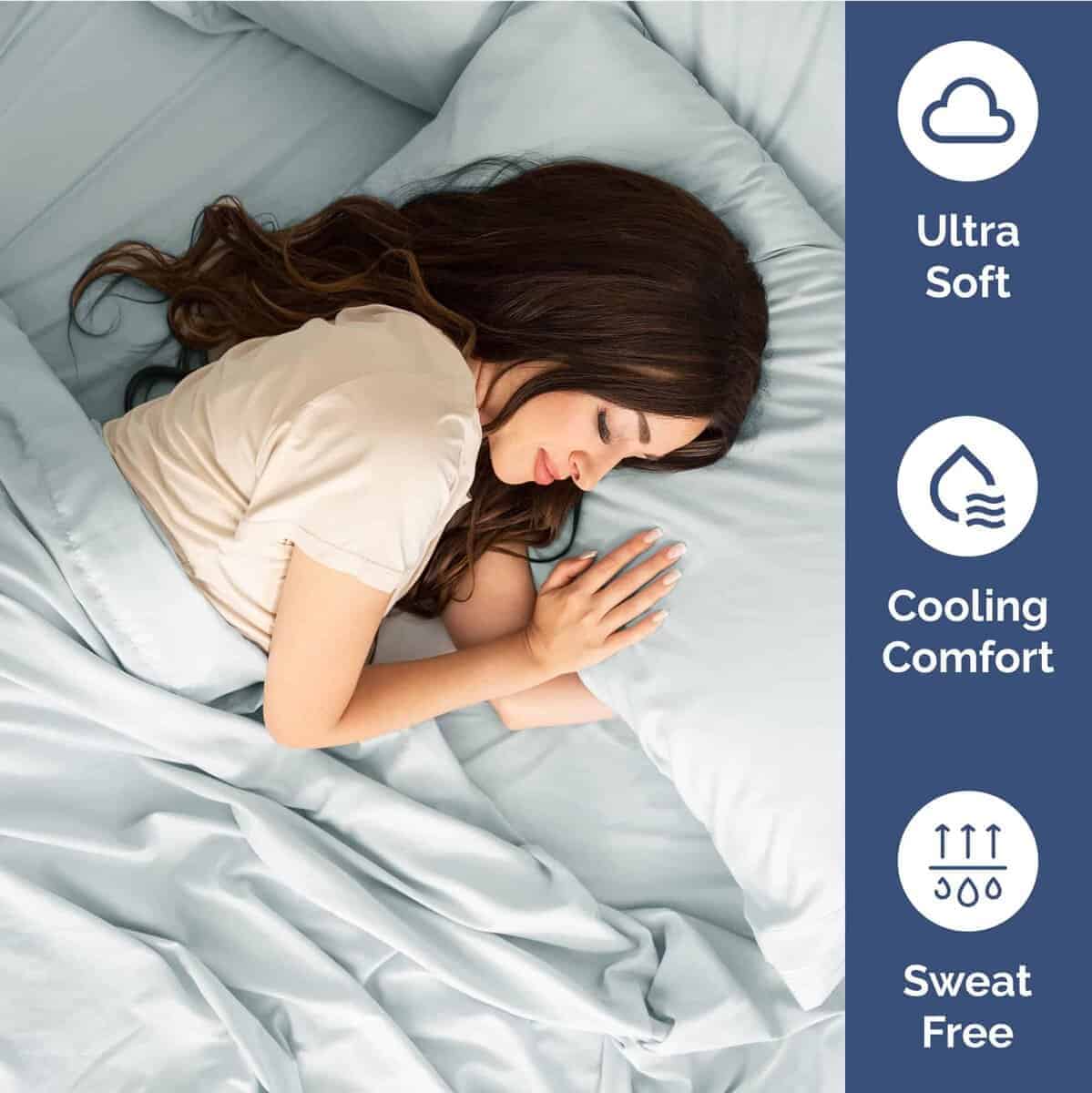 Juego de sábanas extra profundo para cama Twin XL - Juego - Imagen 6